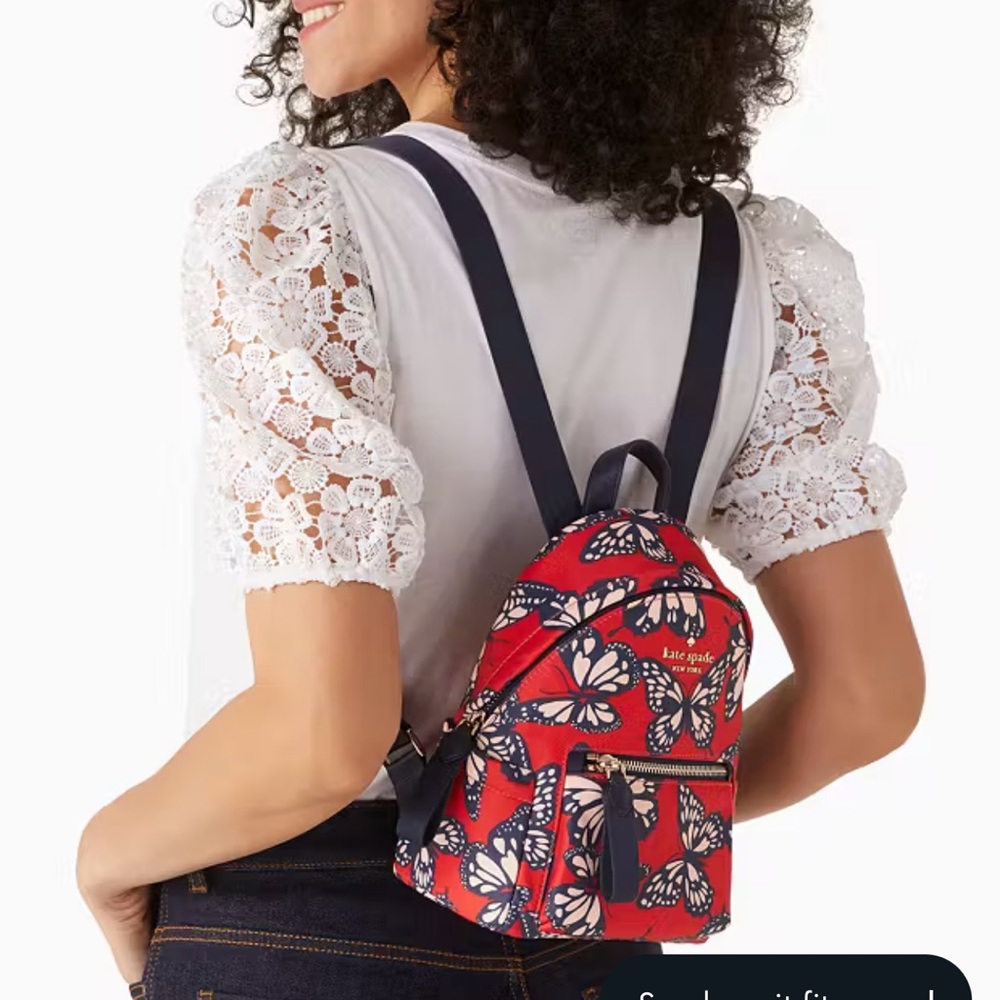 Kate Spade Chelsea The Little Better Butterfly Toss Printed Mini Backpack